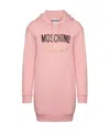 Moschino Logo Pattern Dress In Pink