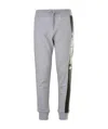 Moschino Logo Pattern Sweatpants In Gray