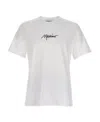 Moschino Logo Pattern T-shirt In White