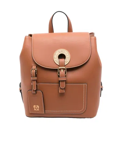 Moschino Logo-plaque Backpack In Brown