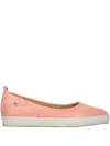 Moschino Logo-plaque Ballet Flats In Pink