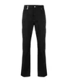 Moschino Logo-print Straight-leg Trousers In Black