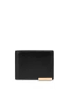 Moschino Logo-plaque Wallet In Black