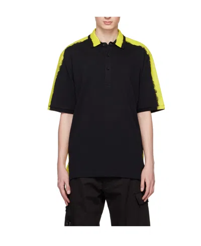 Moschino Logo Polo Shirt In Black