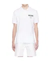 Moschino Logo Polo Shirt In White