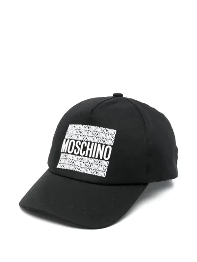 Moschino Logo-print Cap In ブラック