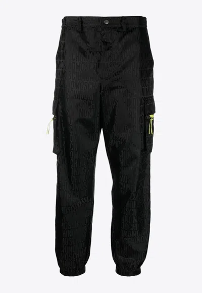 Moschino Logo Print Cargo Pants