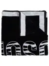 MOSCHINO LOGO-PRINT COTTON BEACH TOWEL