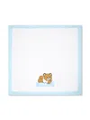 Moschino Logo-print Cotton Blanket In White