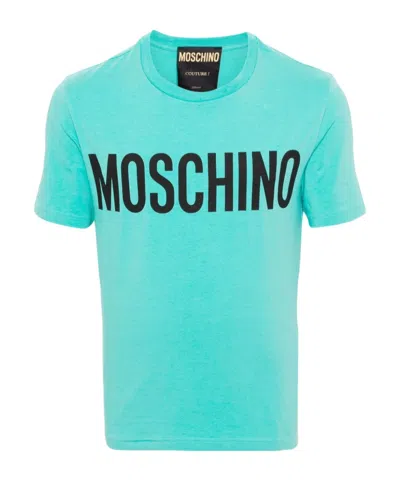 MOSCHINO MOSCHINO LOGO PRINTED CREWNECK T-SHIRT