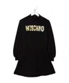 Moschino Abito Felpa Con Logo In Black