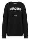 Moschino Long-sleeve Pullover Sweater In Wool And Cashmere Blend In Black