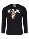 MOSCHINO LOGO-PRINT COTTON SWEATSHIRT