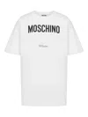 Moschino Classic Cotton T-shirts And Polos Collection In White