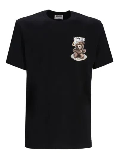 MOSCHINO LOGO-PRINT COTTON T-SHIRT
