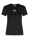 Moschino Jeans Logo Printed Slim-fit T-shirt In Black