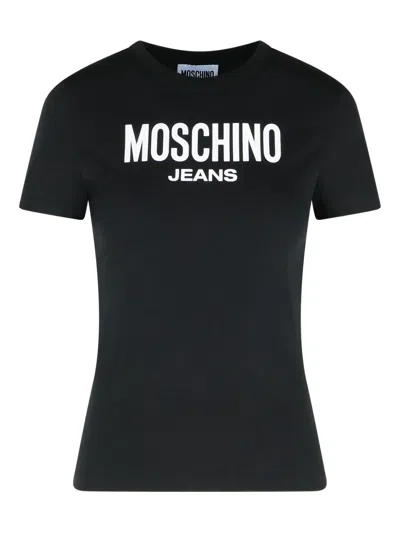 MOSCHINO LOGO-PRINT COTTON T-SHIRT
