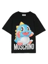 Moschino Logo-print Cotton T-shirt In Black