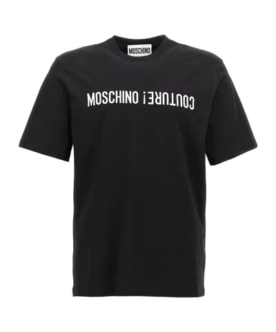MOSCHINO LOGO-PRINT COTTON T-SHIRT