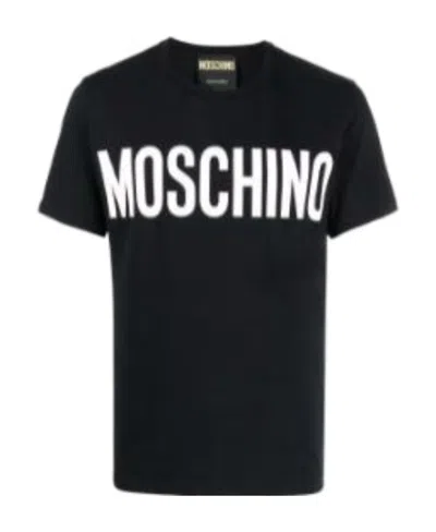 Moschino Logo-print Cotton T-shirt In Black