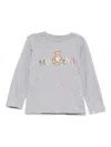 Moschino Logo-print Cotton T-shirt In Gray