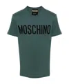 Moschino Logo-print Cotton T-shirt In Green
