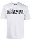 Moschino Logo-print Cotton T-shirt In Grey