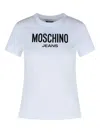 Moschino Crew Neck Cotton T-shirt In White