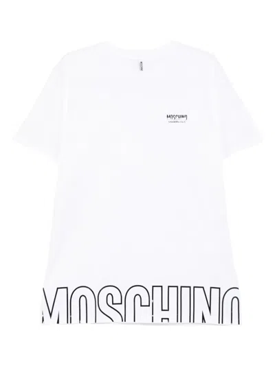 Moschino Logo-print Cotton T-shirt In White