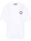 Moschino Versatile Crew Neck Short Sleeve T-shirt In White