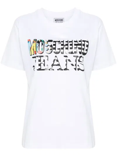 Moschino Logo-print Cotton T-shirt In White