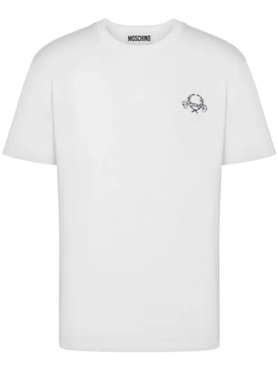 MOSCHINO LOGO-PRINT COTTON T-SHIRT