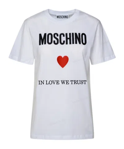 MOSCHINO MOSCHINO LOGO PRINTED CREWNECK T-SHIRT