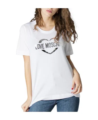 Moschino Logo-print Cotton T-shirt In White
