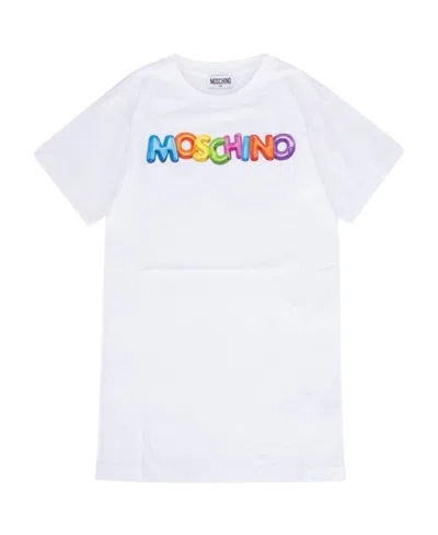 Moschino Logo-print Cotton T-shirt In White