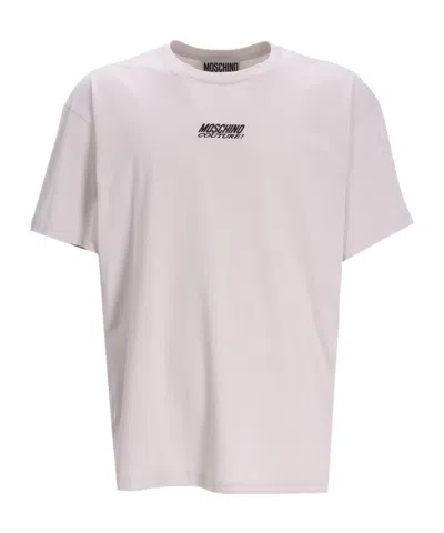 Moschino Logo-print Cotton T-shirt In White