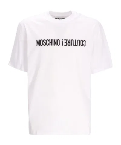 MOSCHINO LOGO-PRINT COTTON T-SHIRT