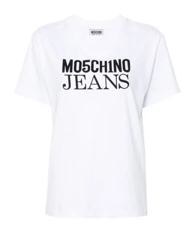 MOSCHINO LOGO-PRINT COTTON T-SHIRT