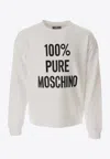 Moschino Logo Print Crewneck Sweatshirt