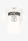 Moschino Logo Printed Crewneck T-shirt In White