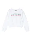 Moschino Logo-print Detail Sweatshirt In White