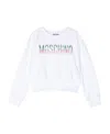 Moschino Logo-print Detail Sweatshirt In White