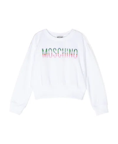 MOSCHINO LOGO-PRINT DETAIL SWEATSHIRT