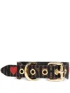 MOSCHINO LOGO-PRINT DOG COLLAR