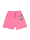 Moschino Logo-print Drawstring-waist Shorts In Pink