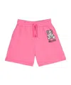 Moschino Logo-print Drawstring-waist Shorts In Pink