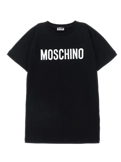 MOSCHINO LOGO PRINT DRESS