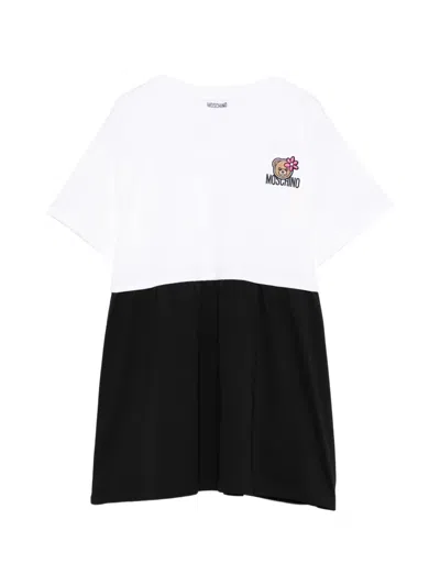 Moschino Kids' Logo-print Dress In Multi