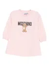 Moschino Logo-print Dress In Pink