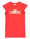 Moschino Logo-print Dress In Red